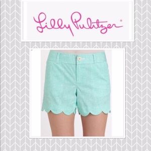 Lilly Pulitzer Gingham Buttercup Shorts